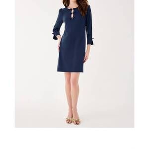 NEW LILLY PULITZER leyland shift dress in low tide navy